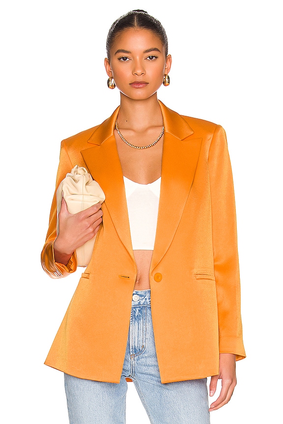view 1 of 5 Denny Notch Blazer in Tangerine
