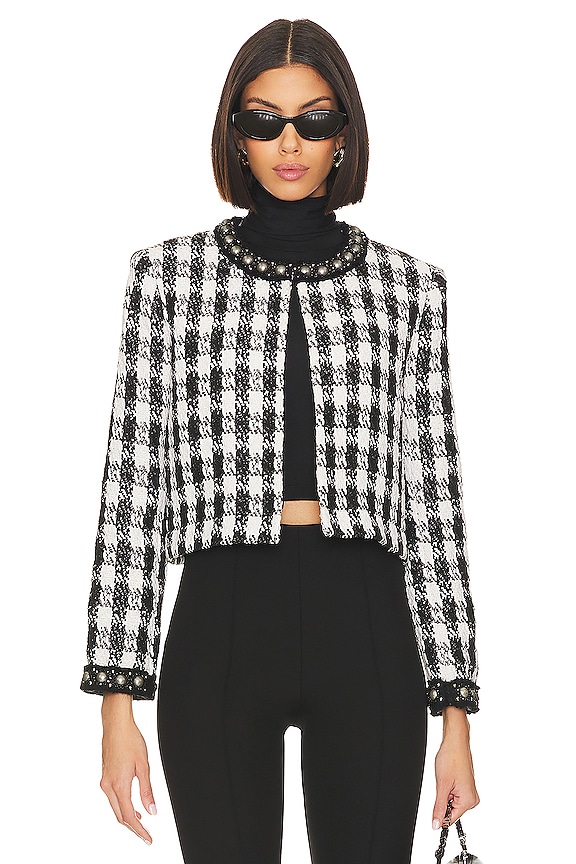 view 2 of 7 CHAQUETA DEON in Black & White