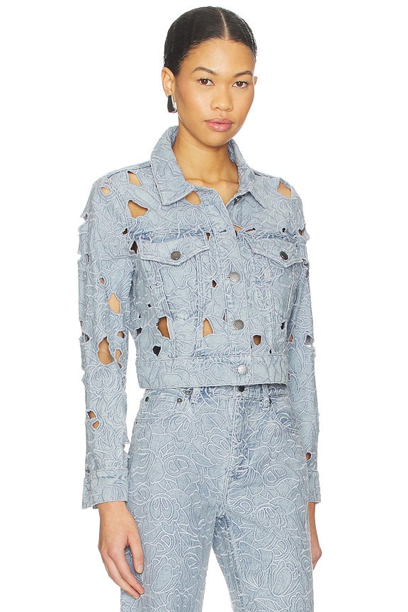 view 2 of 4 Chloe Denim Jacket in Rockstar Blue