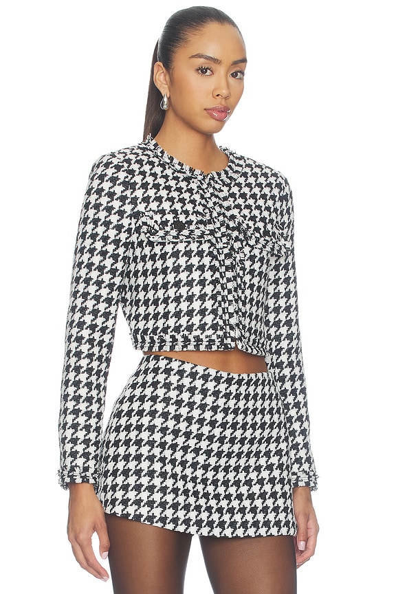 view 2 of 5 BLOUSON FORME CARRÉ DUMONT  in Black & Off White