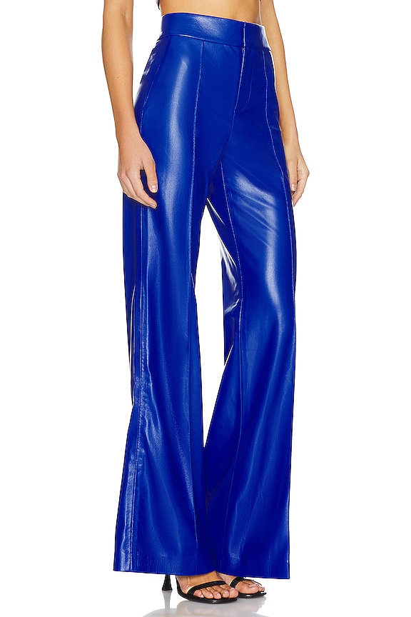 view 2 of 4 Dylan Faux Leather Wide Leg Pant in Royalty