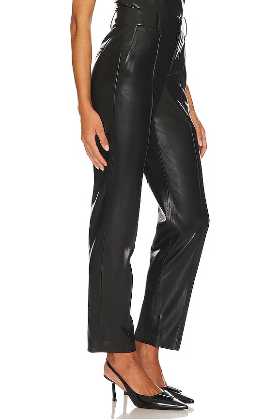 view 2 of 4 MING 모조 가죽 팬츠 in Black