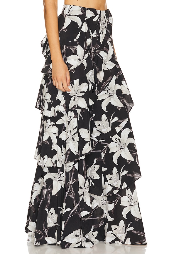 view 2 of 6 Lotus Wide Leg Ruffle Pant in Stargazer Black