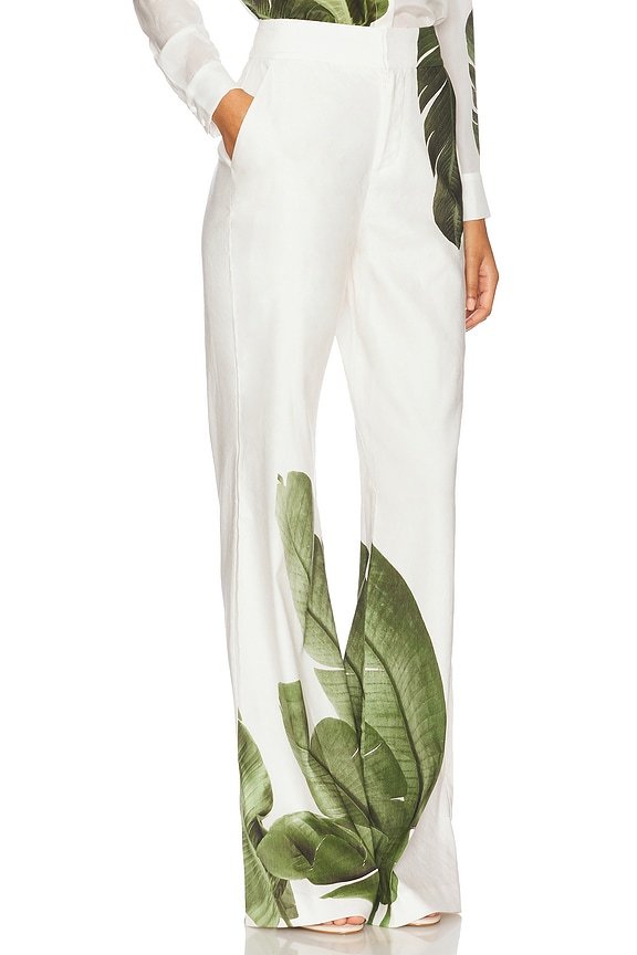 view 2 of 6 Dylan Pant in Jungle Palm Off White