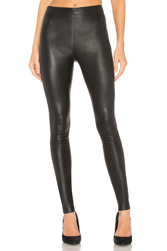view 1 of 4 Maddox Leather Legging in Black