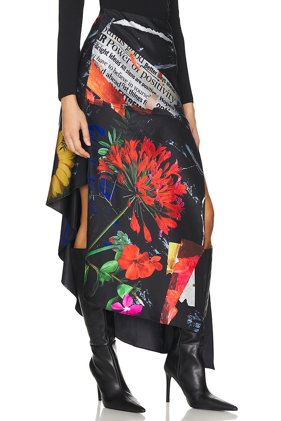 view 2 of 6 Ayla Slit Midi Skirt in Azalea Flora