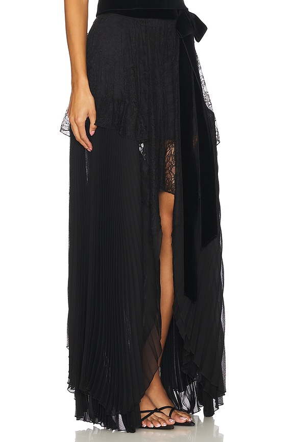 view 2 of 6 JUPE MIDI CORALIA in Black