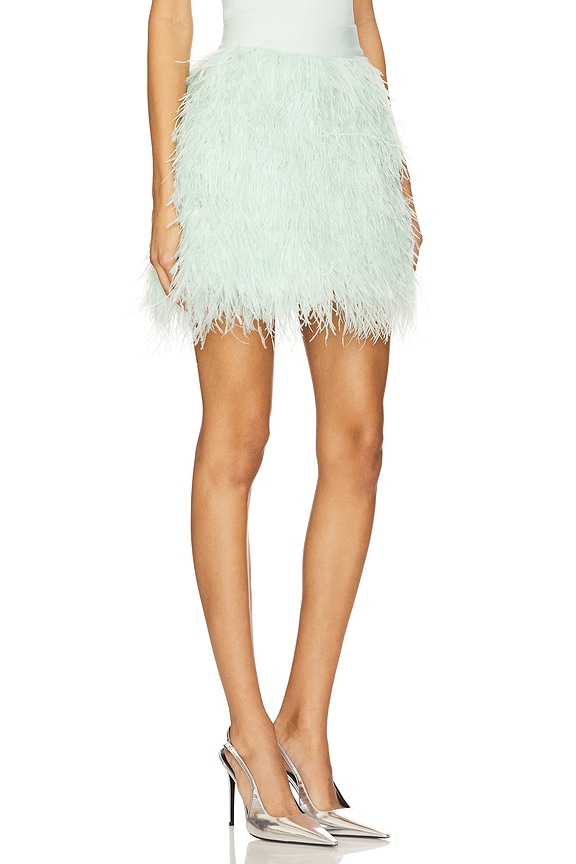 view 2 of 6 Cina Feather Skirt in Sea Spray