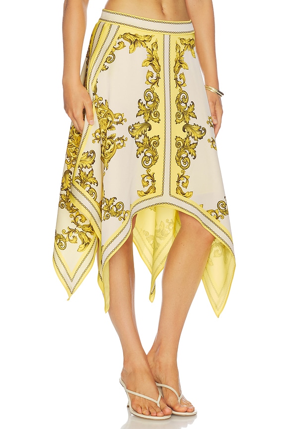 view 2 of 6 Davina Handkerchief Skirt in Golden Coast
