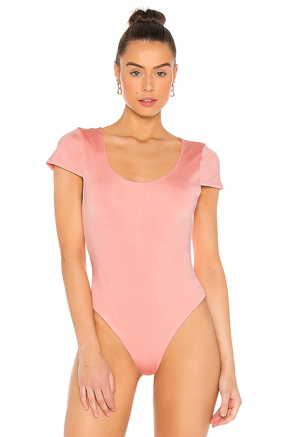 view 2 of 5 Jenara Cap Sleeve Bodysuit in Pink