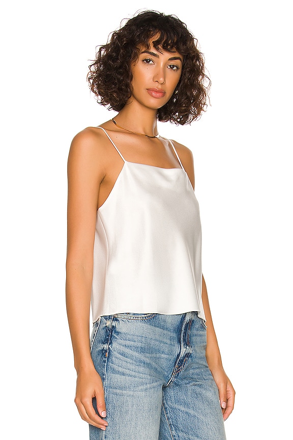 view 2 of 4 Classic Harmon Drapey Slip Tank in Off White