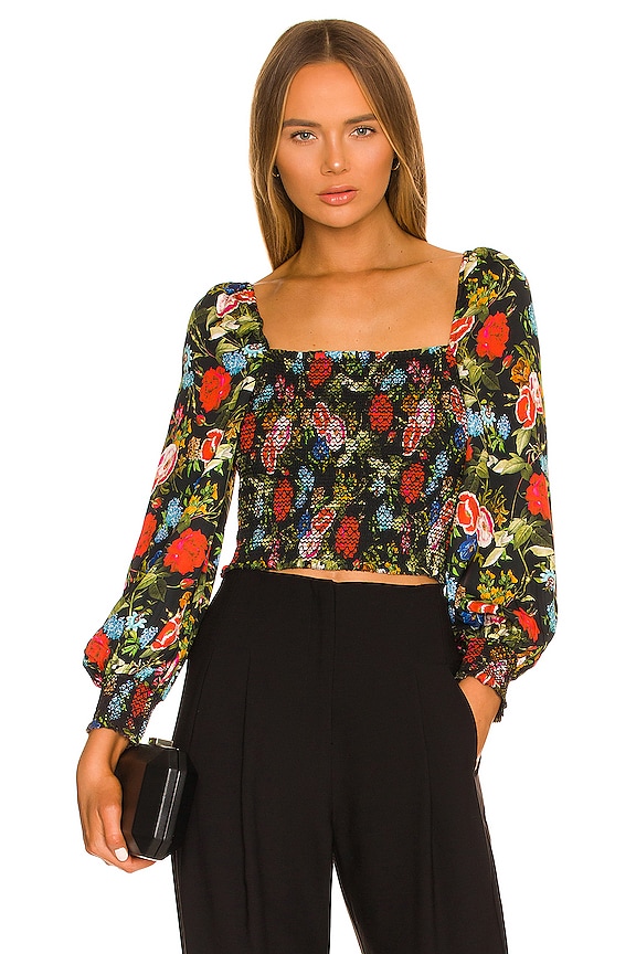 view 1 of 4 Cooper Smock Bodice Top in Wild & Free