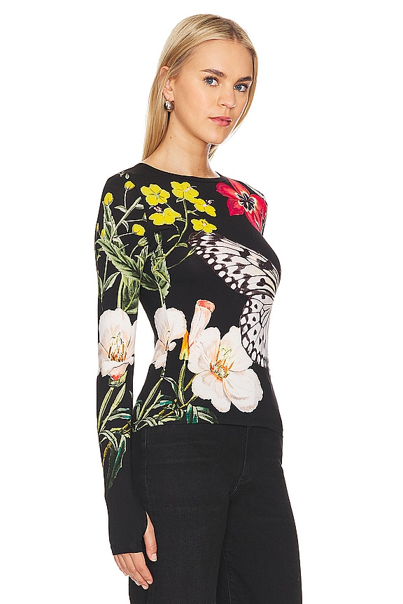 view 2 of 4 DELAINA クロップトップ in Essential Floral