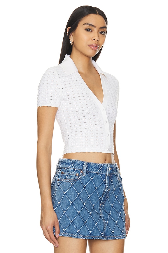 view 2 of 5 LINDA クロップドポロ in Soft White