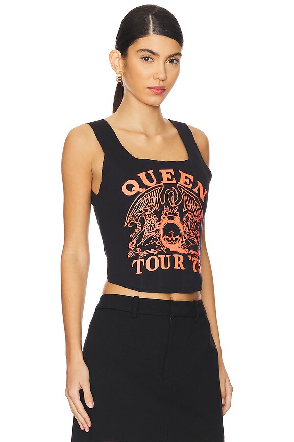 view 2 of 4 КОРСЕТНЫЙ ВЕРХ BRESLIN in Black & Bright Ruby