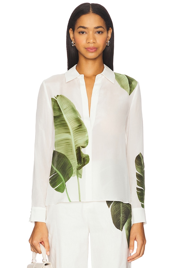 view 2 of 6 Willa Top in Jungle Palm Off White