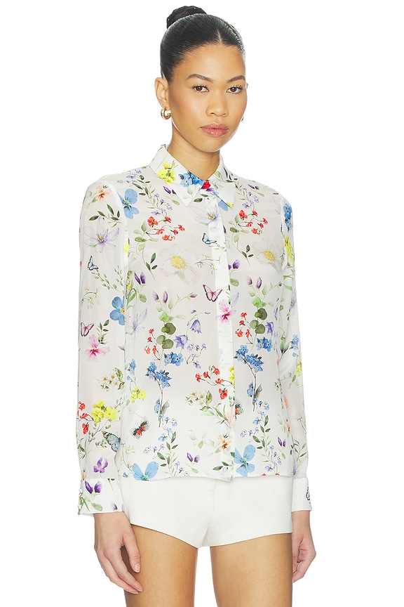 view 2 of 4 Willa Top in Twisting Vines Off White