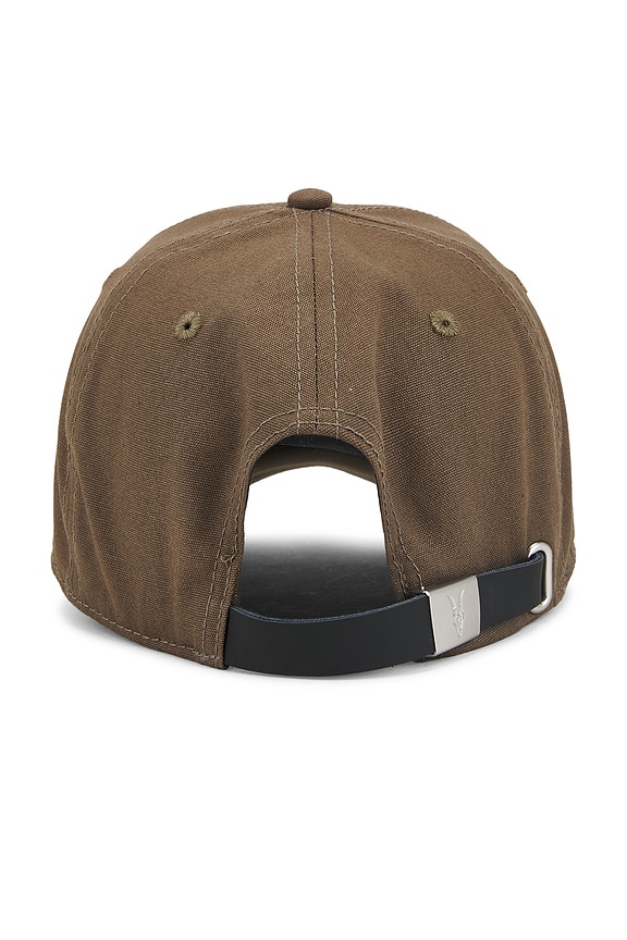 view 2 of 2 Sandwich Brim Logo Baseball Cap in Khaki Brown