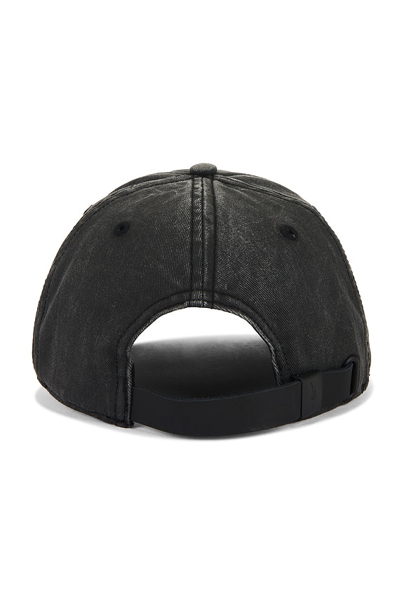 view 2 of 3 Strikethrough Baseball Cap in Washed Black
