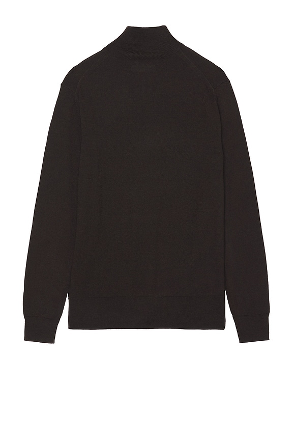 view 2 of 4 Kilburn Zip Funnel Neck Sweater in Coffee Brown
