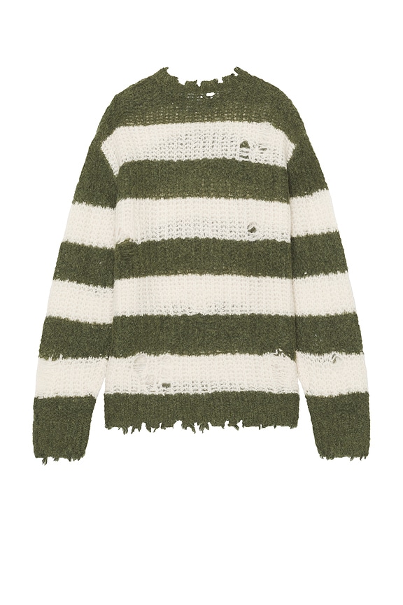 view 2 of 3 Sid Crewneck Sweater in Khaki & White