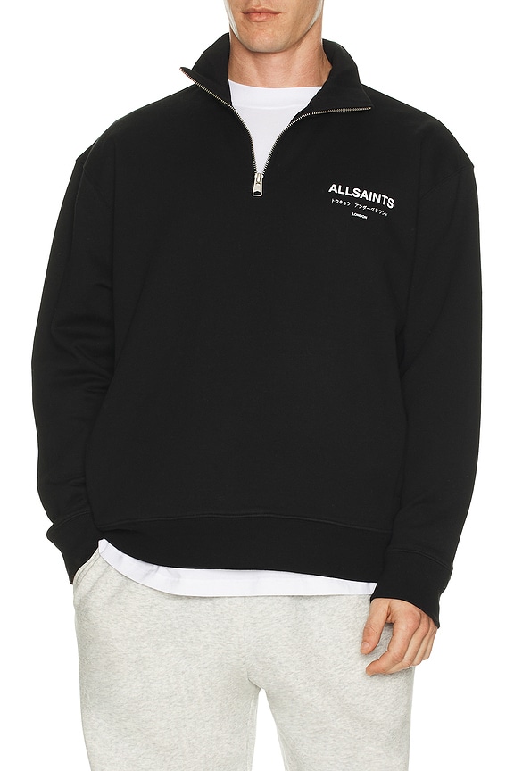 view 2 of 4 Underground Half Zip Sweater in Jet Black