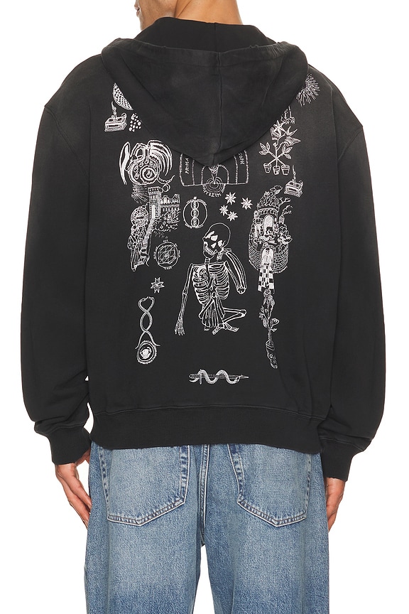 view 1 of 5 Terra Zip Through Sweater in Washed Black