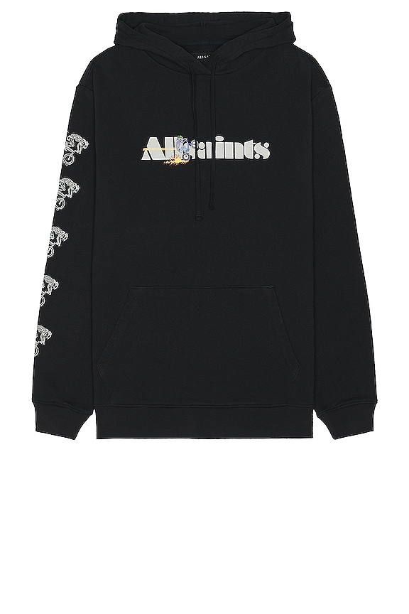AllSaints Herren Kapuzenpullover „Bones Oth“ – Aus Bio-Baumwolle, Lässig & Bequem