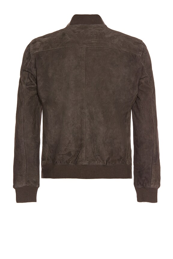 view 2 of 3 ЗАМШЕВЫЙ БОМБЕР KEMBLE in Soot Grey