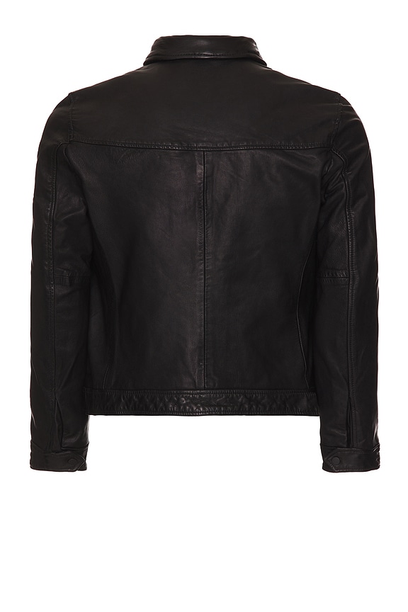 view 2 of 7 CHAQUETA CUERO LARK in Black