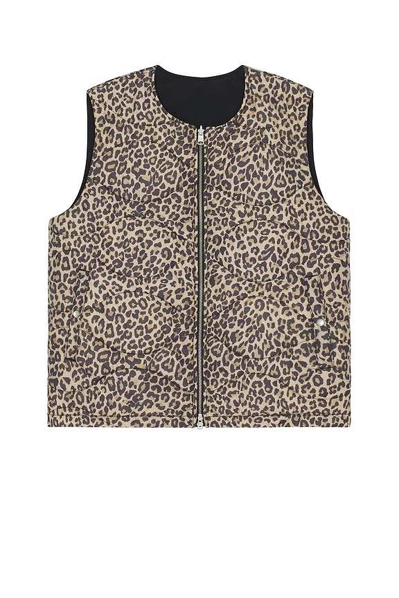 view 2 of 5 GILET in Leopard Black