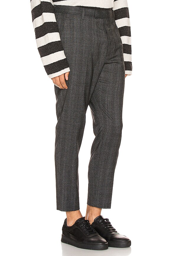 view 2 of 4 Foxley Check Trouser in Charcoal Grey