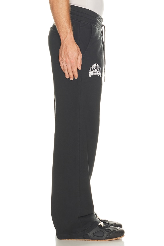 view 2 of 6 PANTALON SWEAT CHROMIUM in Washed Black