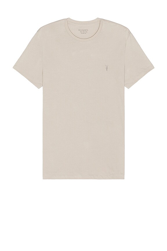 view 2 of 5 CAMISETA in Optic White, Taupe & Green