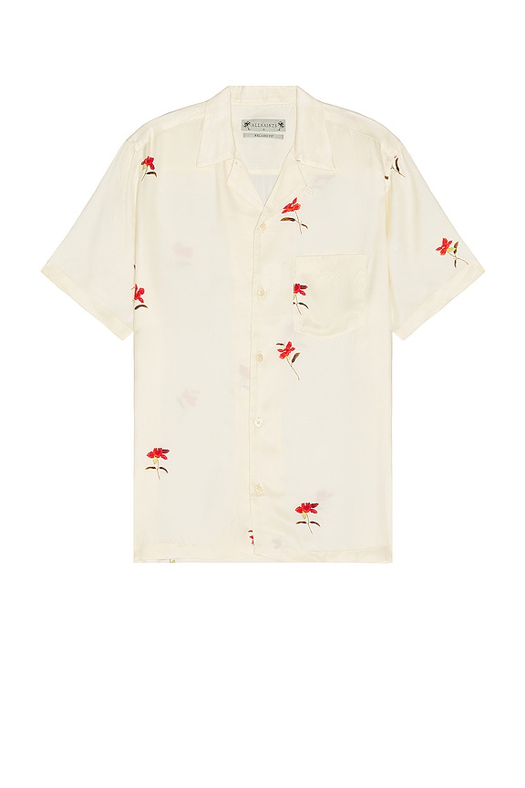 ALLSAINTS Eivissa Short Sleeve Shirt in Ecru | REVOLVE