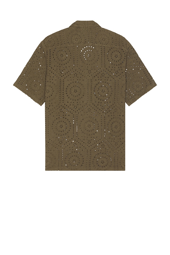 view 2 of 3 Pueblo Short Sleeve Shirt in Ash Khaki Green