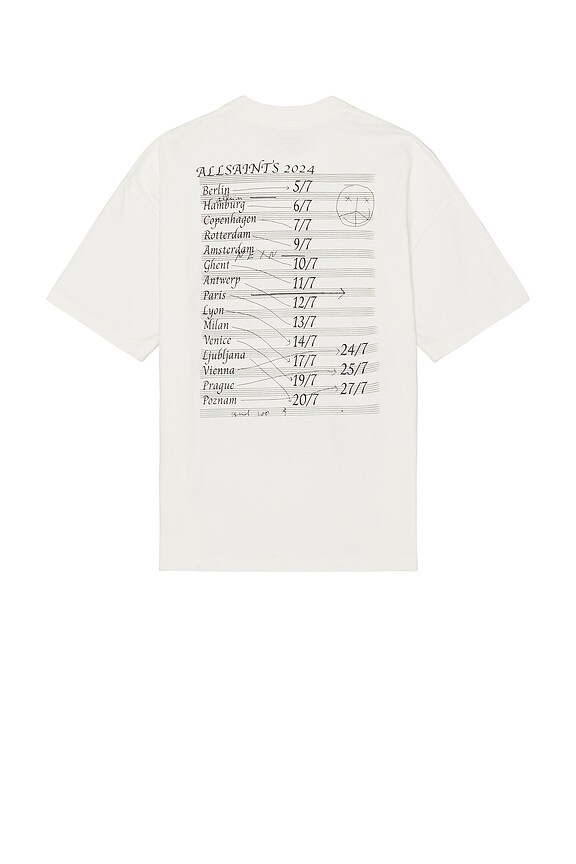 view 2 of 3 Bracken Short Sleeve Crewneck T-shirt in Chalk White