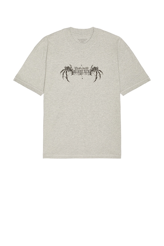 view 2 of 3 Angelic Short Sleeve Crewneck T-shirt in Grey Marl