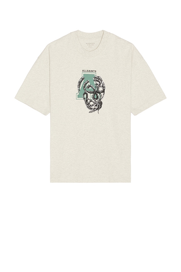 view 2 of 3 Caduceus Crew Neck Tee in Grey Marl