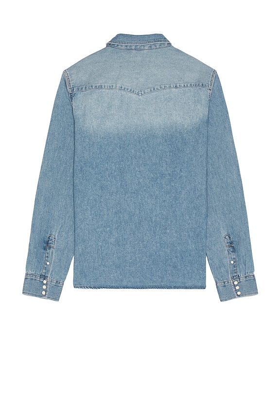 view 2 of 4 Macgowan Long Sleeve Button Down Shirt in Light Indigo Blue