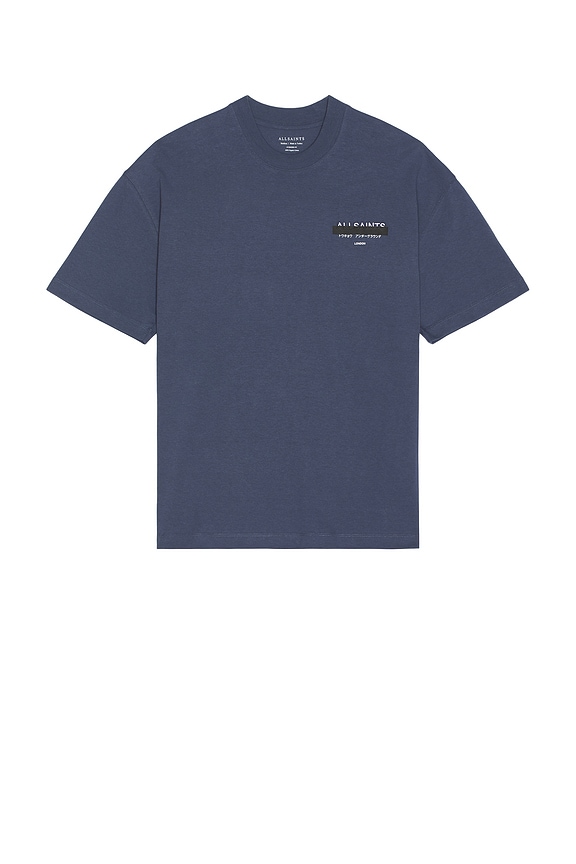 view 2 of 5 Redact Tee in Amalfi Blue