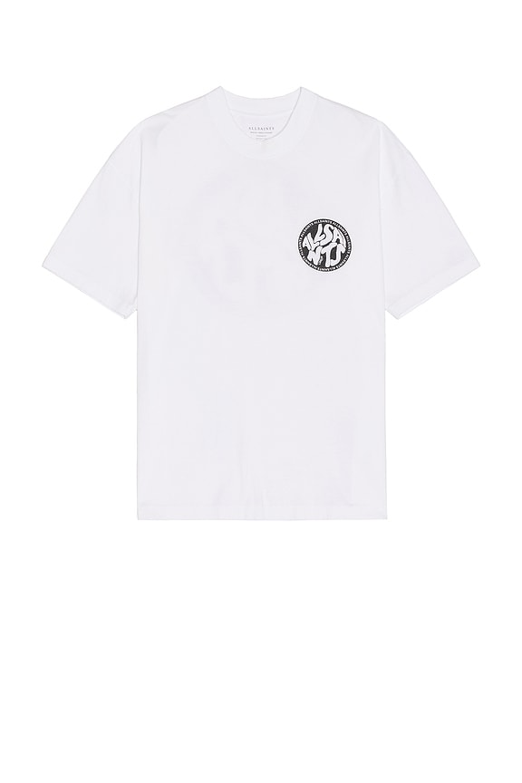 view 2 of 4 Distortion Crew Neck Tee in Ashen White