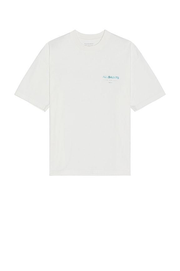 view 2 of 4 Underground Crew Neck Tee in Ashen White & Blue