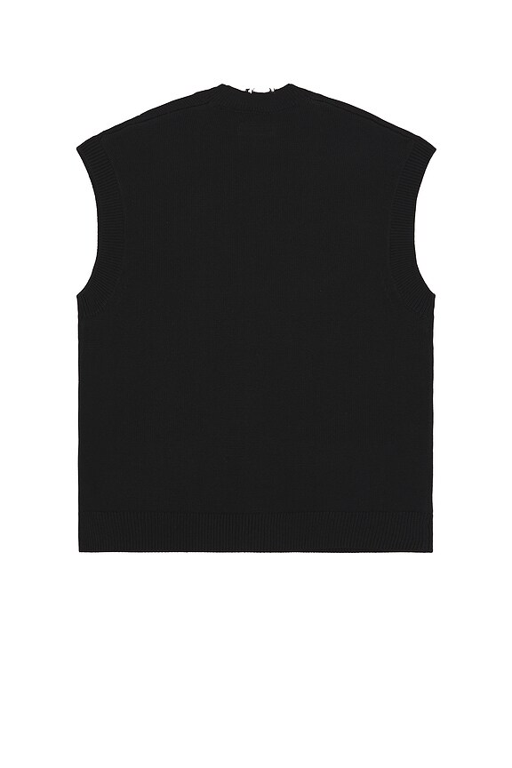 view 2 of 4 DÉBARDEUR SCRIPTURE in Black & Ecru White