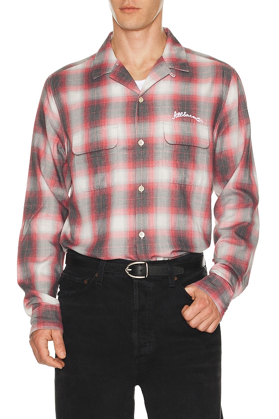 view 2 of 5 Shams Long Sleeve Shirt in Claret Red