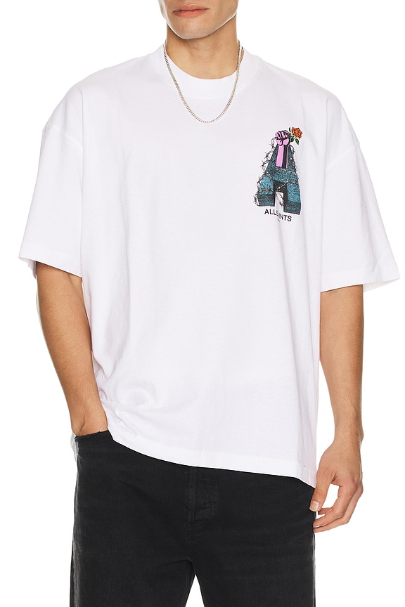 view 2 of 4 Defiance Crew Tee in Optic White