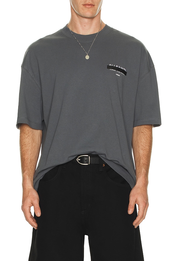 view 2 of 5 Redact Tee in Parma Blue