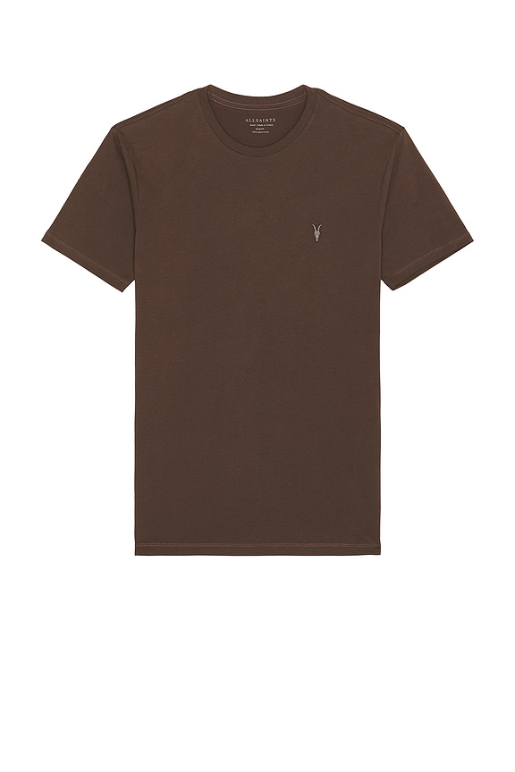 view 2 of 4 Brace Crew 3 Pack Tee in Grey, Ganache, & Brown