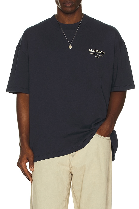 view 2 of 4 Underground Crew Tee in Moonlit Blue