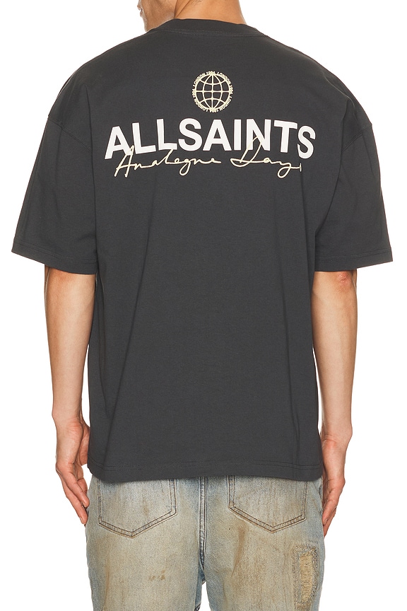 view 2 of 4 Emblem Crew Tee in Washed Black